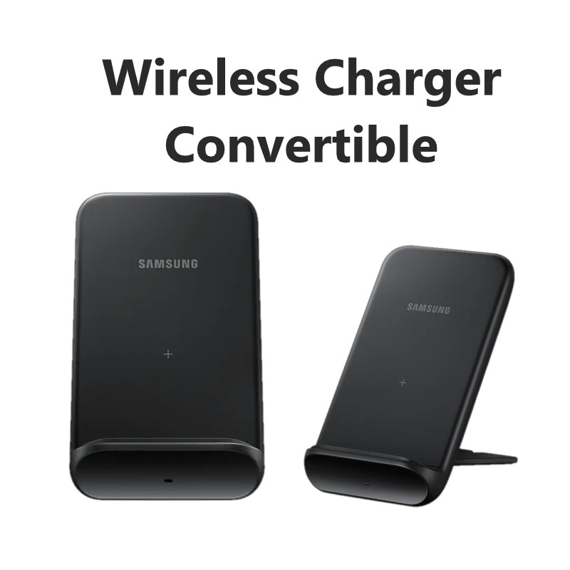 SAMSUNG Electronics Wireless Charger Convertible Qi Certified (Pad/Stand) (Pad/Stand), for Galaxy Buds, Galaxy Phones,