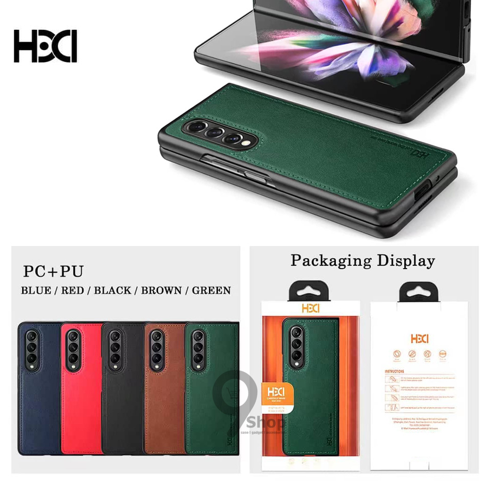 HDD H-4 Premium Quality Leather Cover For Samsung Z Fold 4 5G