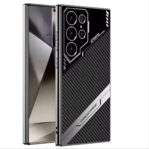Original GKK Leather Electroplating Supersonic Speed Shockproof Case For Samsung Galaxy S24Ultr