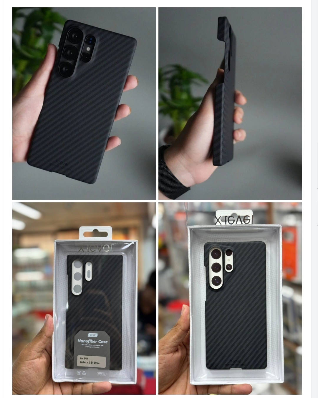 X-Level Carbon Fiber Slim Case | Ultra-Thin For Samsung Galaxy S23 Ultra,S24 Ultra, S25 Ultra,S26 Ultra