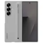 Samsung Galaxy Z Fold7 Skin Feel S Pen Case with Stylus - Light Gray