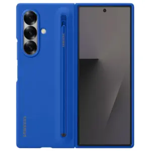 Samsung Galaxy Z Fold7 Skin Feel S Pen Case with Stylus - Blue