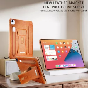 RUIMEIBI PU Leather With Pen Wallet Case for iPad