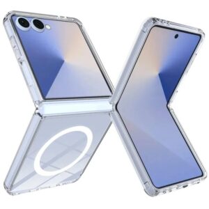 For Samsung Galaxy Z Flip7 5G Clear Case Compatible with MagSafe