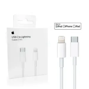 Apple Original USB C to Lightning Cable For Iphone/Ipad/Mac/Ipod/Airpods 1 M - White