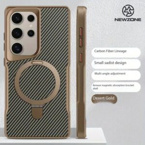 BIGC Brand Side Rubber Bumper Hard Carbon Case For Samsung Galaxy S22 Ultra S23 Ultra