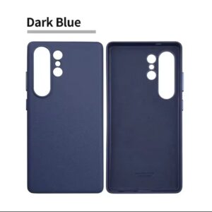 Genuine Leather Case For Samsung Galaxy S25 Ultra - Dark Blue