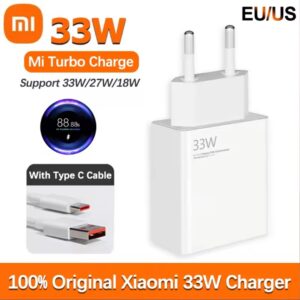 Original Xiaomi 33W Charger Turbo Fast Charge 6A Type C Cable