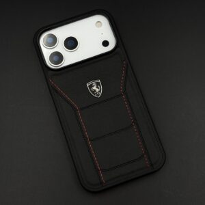Ferrari High Quality Leather Case For iPhone 17 Pro, 17 Pro Max