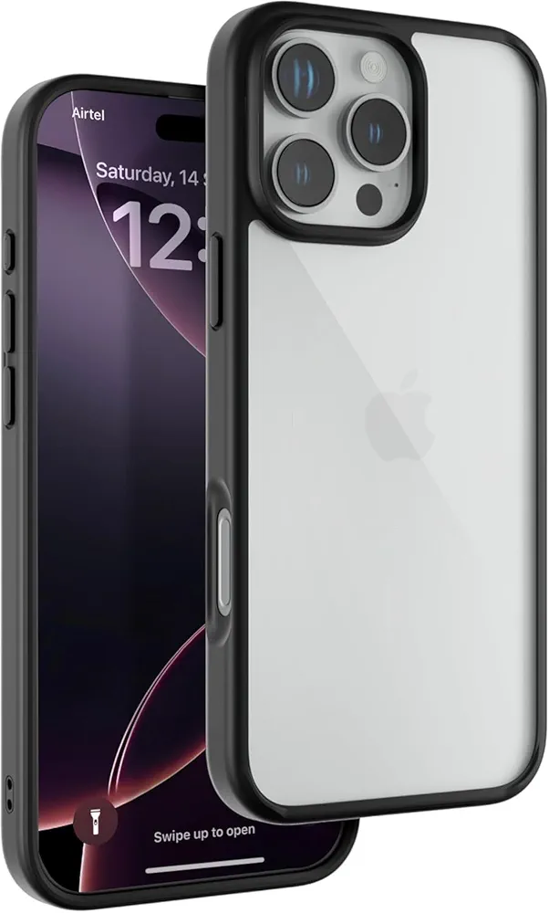 Hard Crystal Q Series Black Frame Luxury Case For Apple iPhone - Image 8