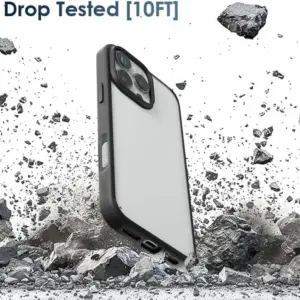 Hard Crystal Q Series Black Frame Luxury Case For Apple iPhone