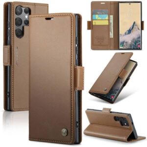 CaseMe Retro Flip Leather Wallet Case For Samsung Galaxy S25 Ultra