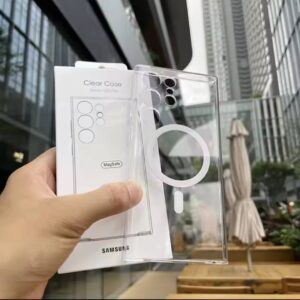 Anti yellow hard Clear Magsafe case For Samsung Galaxy S22 Ultra,S23 Ultra,S24 Ultra,S25 Ultra