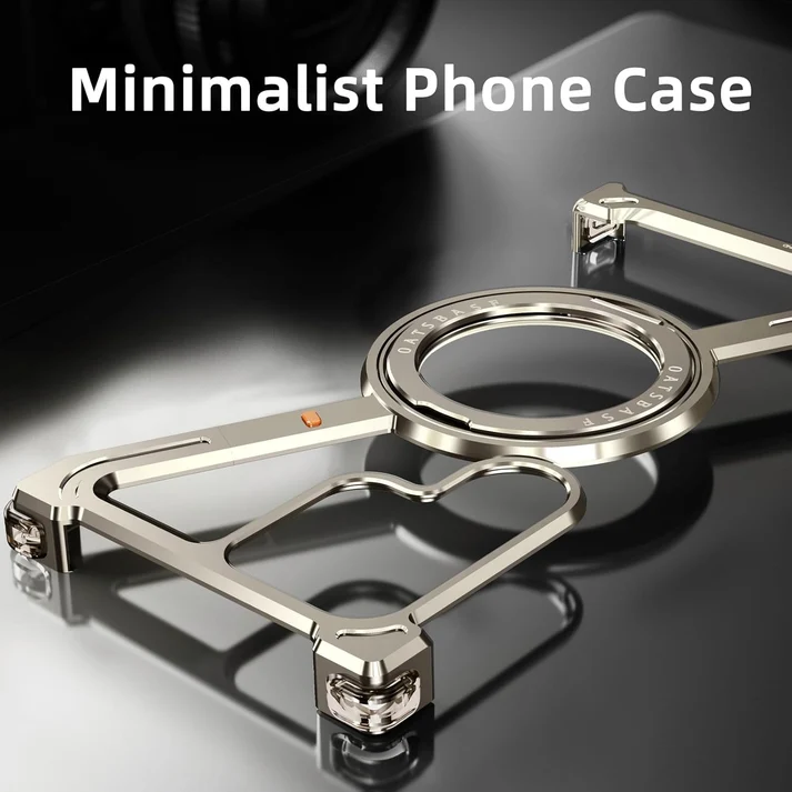 Metal Case, Z Shape 360° Rotation Kickstand Metal Frameless Bumper Cover for Samsung Galaxy S24 Ultra /S25 Ultra/S26 Ultra - Image 3