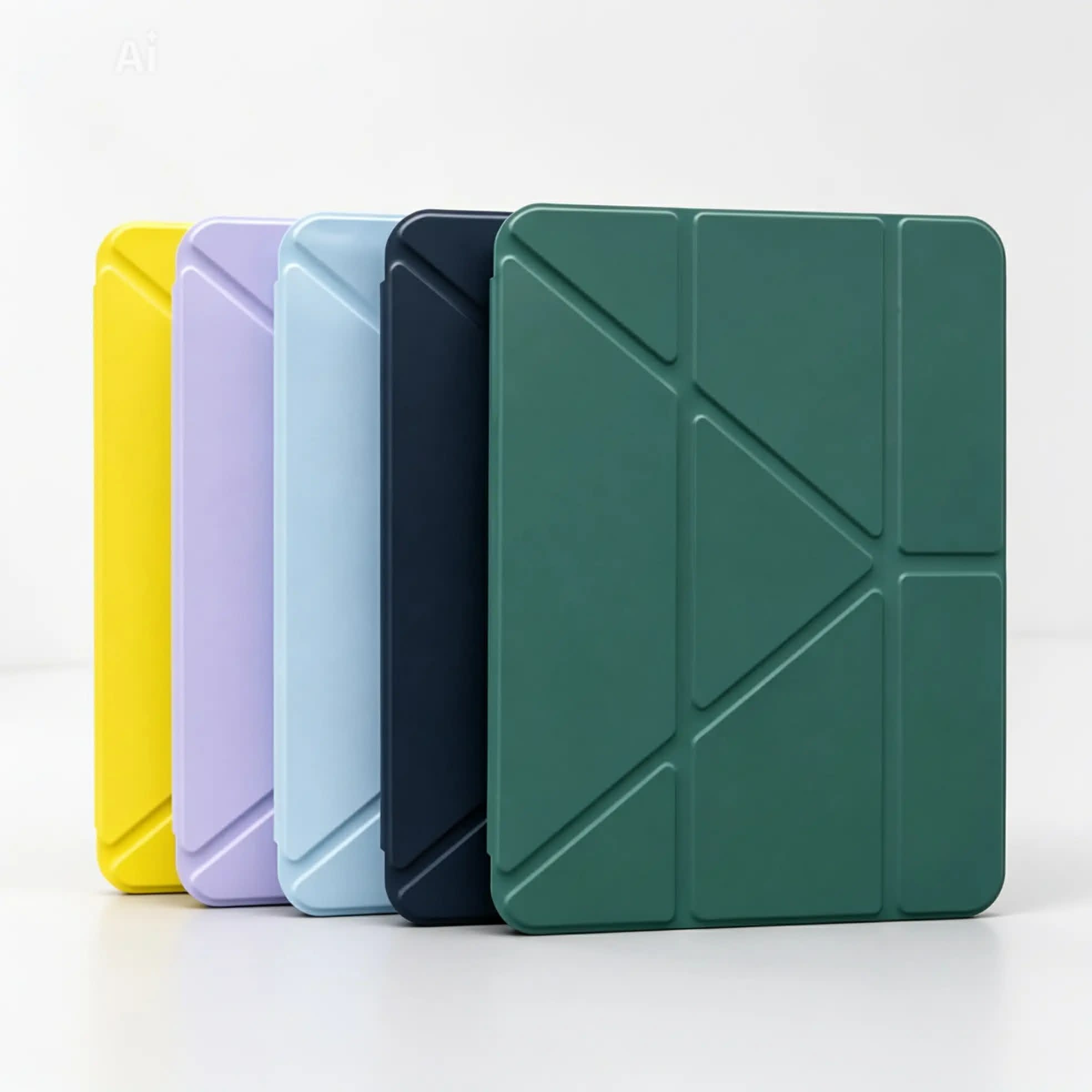 Clear crystal tablet cover with Y-shaped stand and pen holder For IPad - Image 4