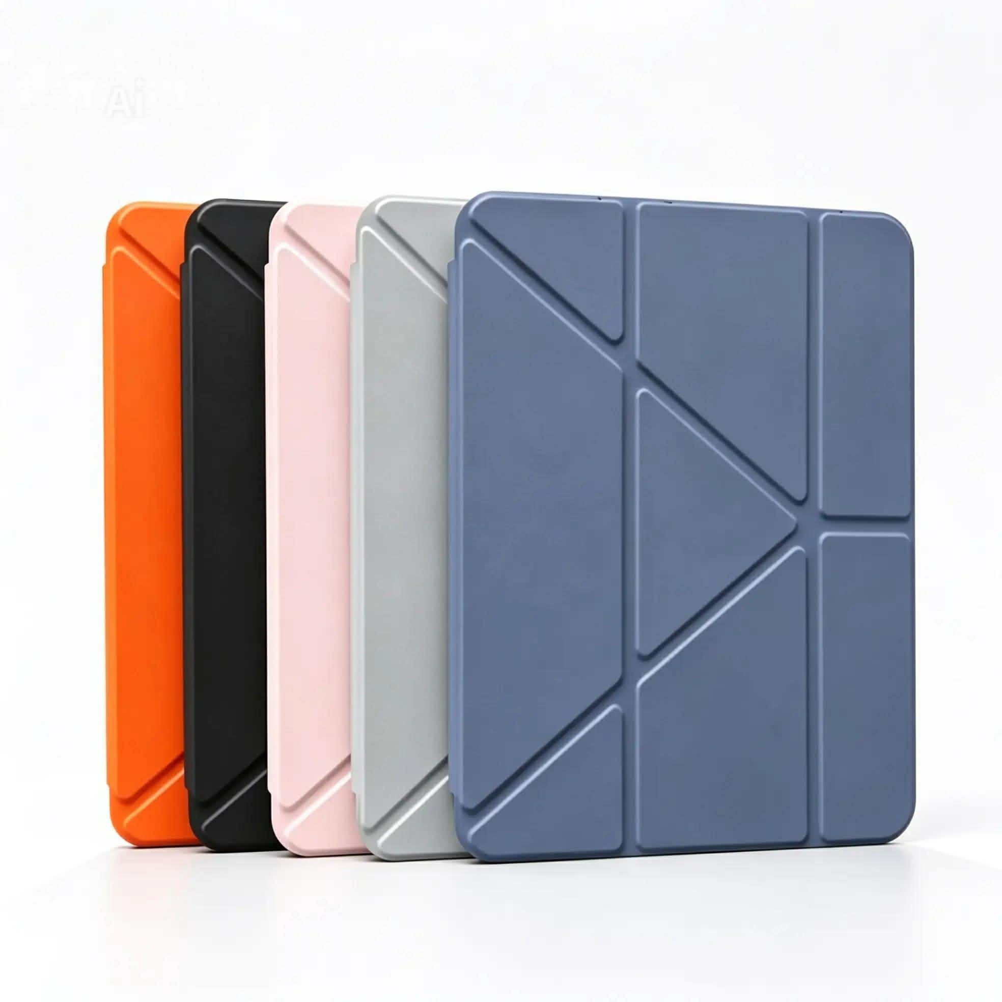 Clear crystal tablet cover with Y-shaped stand and pen holder For IPad - Image 3