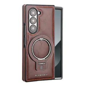 Business PU Leather Magnetic Magsafe Case For Samsung Galaxy Z Fold 4,5,6,7